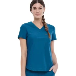 Form by Cherokee Scrub Tops*Women's Tuckable V-Neck Scrub Top