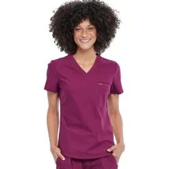 Form by Cherokee Scrub Tops*Women's Tuckable V-Neck Scrub Top