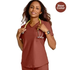 Form by Cherokee Scrub Tops*Women's Tuckable V-Neck Scrub Top