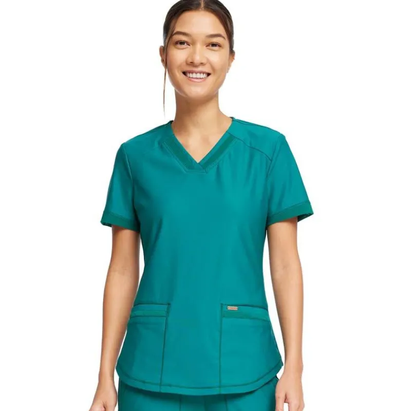 Form by Cherokee Scrub Tops*Women's V-Neck Scrub Top