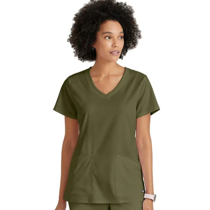 Grey's Anatomy Scrub Tops*+ Spandex Stretch Women's Serena V-Neck Scrub Top
