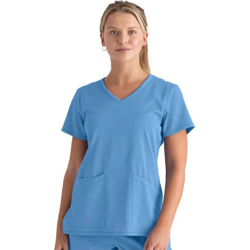 Grey's Anatomy Scrub Tops*+ Spandex Stretch Women's Serena V-Neck Scrub Top