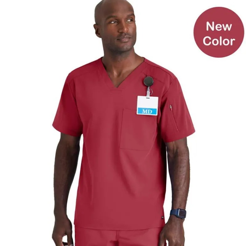 Grey's Anatomy Scrub Tops*+ Spandex Stretch Men's Murphy V-Neck Scrub Top