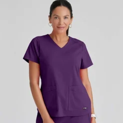 Grey's Anatomy Scrub Tops*+ Spandex Stretch Women's Emma Scrub Top