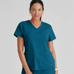 Grey's Anatomy Scrub Tops*+ Spandex Stretch Women's Emma Scrub Top