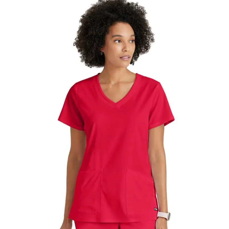 Grey's Anatomy Scrub Tops*+ Spandex Stretch Women's Serena V-Neck Scrub Top