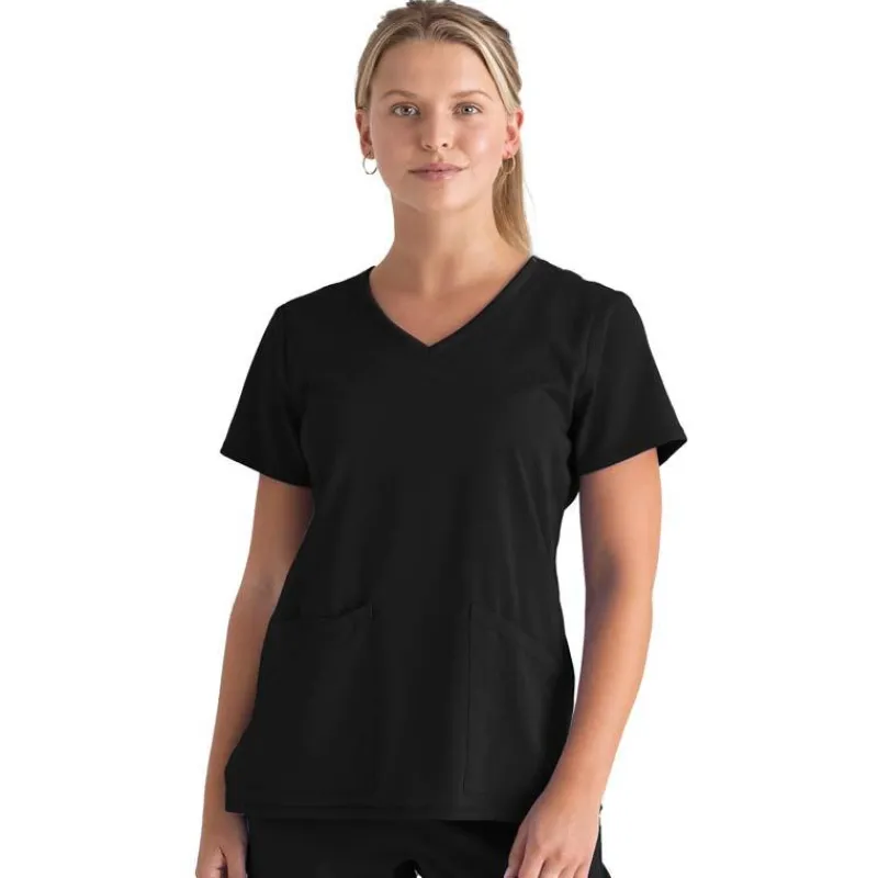 Grey's Anatomy Scrub Tops*+ Spandex Stretch Women's Serena V-Neck Scrub Top