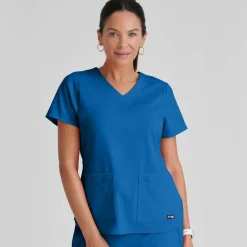 Grey's Anatomy Scrub Tops*+ Spandex Stretch Women's Emma Scrub Top