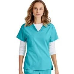Grey's Anatomy Active Scrub Tops*+ Spandex Stretch Women's Bree Tuck-In Scrub Top