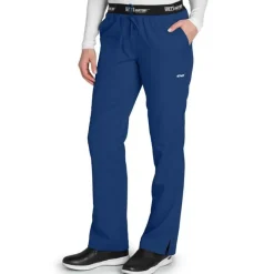 Grey's Anatomy Active Scrub Pants*Women's 3 Pocket Logo Waistband Scrub Pants