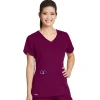 Grey's Anatomy Active Scrub Tops*Women's 4 Pocket V-Neck Side Panel Scrub Top