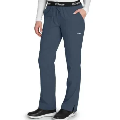 Grey's Anatomy Active Scrub Pants*Women's 3 Pocket Logo Waistband Scrub Pants-Tall