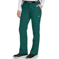 Grey's Anatomy Active Scrub Pants*Women's 3 Pocket Logo Waistband Scrub Pants-Petite