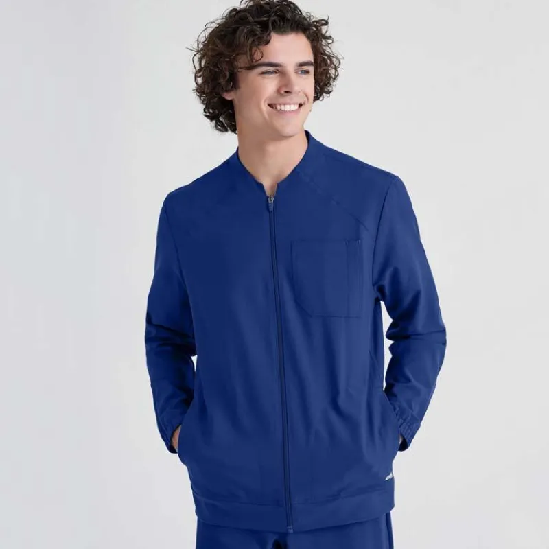 Grey's Anatomy Evolve Lab Coats & Jackets*Men's Cycle Zip Front Scrub Jacket