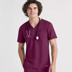 Grey's Anatomy Evolve Scrub Tops*Men's V-Neck Journey Scrub Top