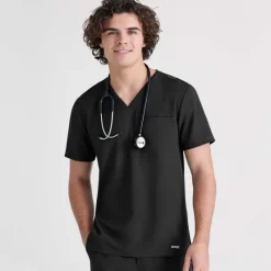 Grey's Anatomy Evolve Scrub Tops*Men's V-Neck Journey Scrub Top