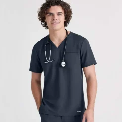 Grey's Anatomy Evolve Scrub Tops*Men's V-Neck Journey Scrub Top