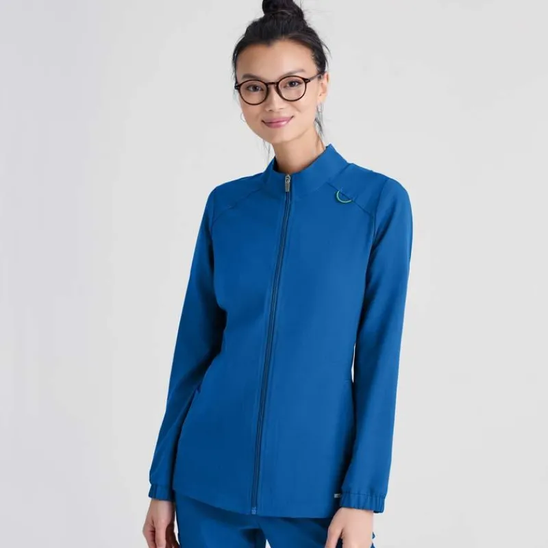Grey's Anatomy Evolve Lab Coats & Jackets*Women's Virtue Zip Up Scrub Jacket