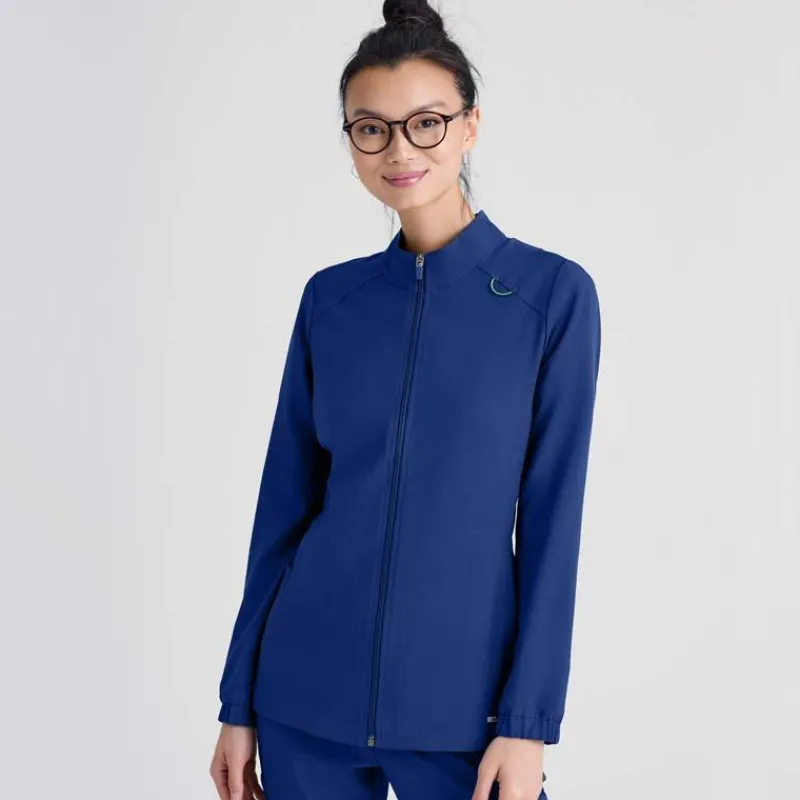 Grey's Anatomy Evolve Lab Coats & Jackets*Women's Virtue Zip Up Scrub Jacket