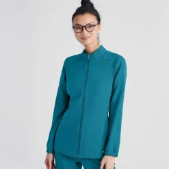 Grey's Anatomy Evolve Lab Coats & Jackets*Women's Virtue Zip Up Scrub Jacket