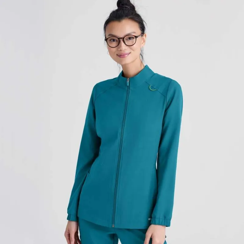 Grey's Anatomy Evolve Lab Coats & Jackets*Women's Virtue Zip Up Scrub Jacket