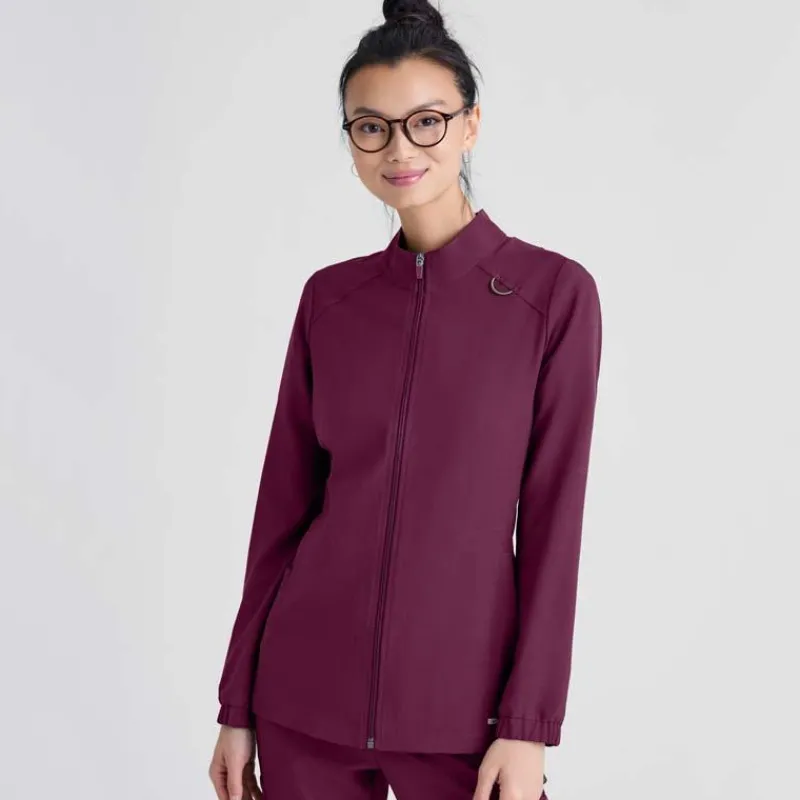 Grey's Anatomy Evolve Lab Coats & Jackets*Women's Virtue Zip Up Scrub Jacket