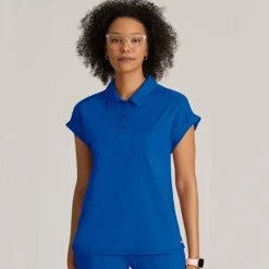 Grey's Anatomy Knits Scrub Tops*Grey's Anatomy Knit Stretch Women's Renew Dolman Sleeve Scrub Top
