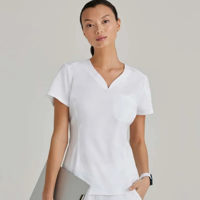 Grey's Anatomy Scrub Tops*+Spandex Stretch Women's Capri Tuck-In Scrub Top