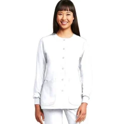 Grey's Anatomy Lab Coats & Jackets*Women's Jr. Fit 4 Pocket Warm Up Scrub Jacket