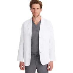 Healing Hands Lab Coats & Jackets*Men's Leo 31" Consultation Labcoat White