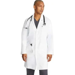 Healing Hands Lab Coats & Jackets*Men's Lule 39" Full Length Labcoat White