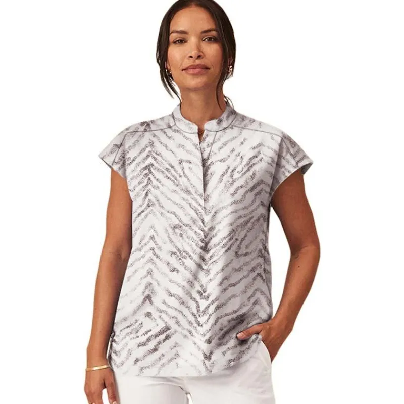 Healing Hands Quest Scrub Tops*Women's s Print Scrub Top Natures Reflection