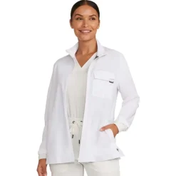 Healing Hands Quest Lab Coats & Jackets*Women's Brook Zip Front Utility Scrub Jacket