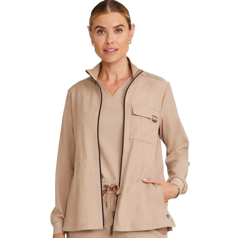 Healing Hands Quest Lab Coats & Jackets*Women's Brook Zip Front Utility Scrub Jacket