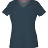 Heartsoul Scrub Tops*Women's Junior Fit Pitter-Pat Shaped V-Neck Scrub Top