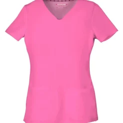 Heartsoul Scrub Tops*Women's Junior Fit Pitter-Pat Shaped V-Neck Scrub Top