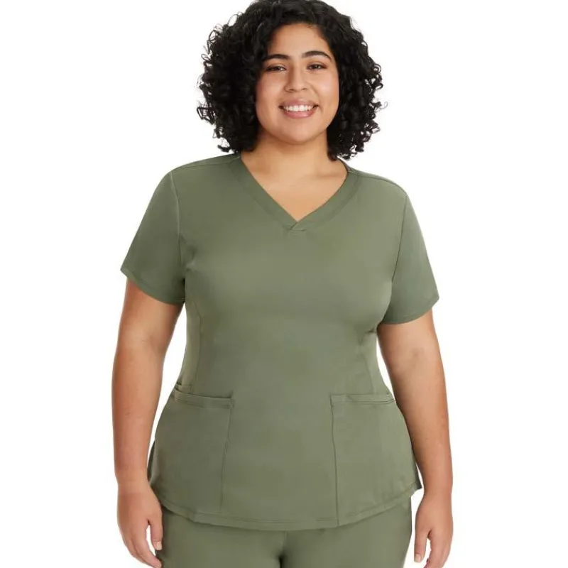 Healing Hands Scrub Tops*HH Works by Women's Monica V-Neck Scrub Top