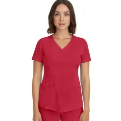 Healing Hands Scrub Tops*HH Works by Women's Monica V-Neck Scrub Top