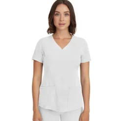 Healing Hands Scrub Tops*HH Works by Women's Monica V-Neck Scrub Top