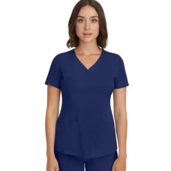 Healing Hands Scrub Tops*HH Works by Women's Monica V-Neck Scrub Top