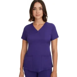 Healing Hands Scrub Tops*HH Works by Women's Monica V-Neck Scrub Top