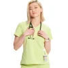 Infinity GNR8 Scrub Tops*Women's Curved V-Neck Scrub Top