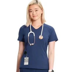 Infinity GNR8 Scrub Tops*Women's Curved V-Neck Scrub Top