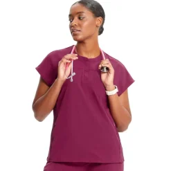 Infinity GNR8 Scrub Tops*Women's Henley Scrub Top