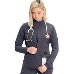 Infinity GNR8 Lab Coats & Jackets*Women's Zip Front Scrub Jacket