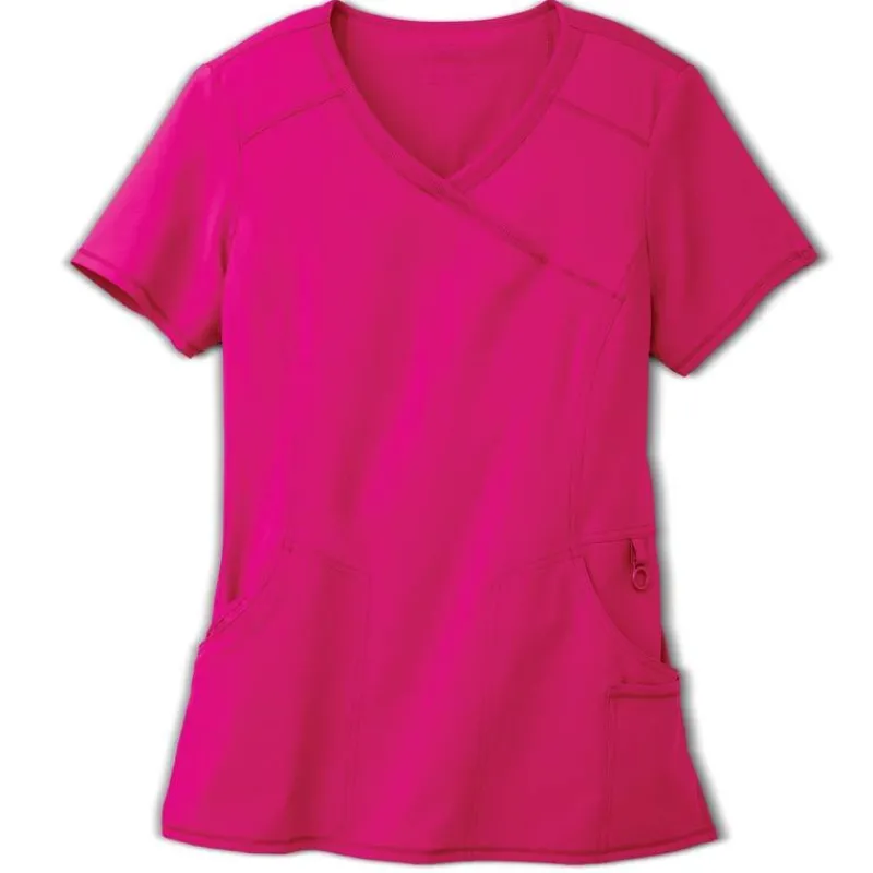 Infinity Scrub Tops*Women's Mock Wrap Scrub Top