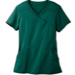 Infinity Scrub Tops*Women's Mock Wrap Scrub Top