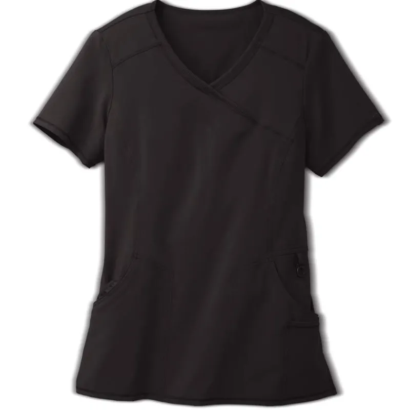 Infinity Scrub Tops*Women's Mock Wrap Scrub Top