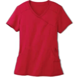 Infinity Scrub Tops*Women's Mock Wrap Scrub Top