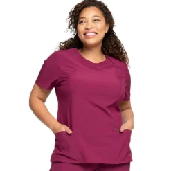 Infinity Scrub Tops*Women's Round Neck Scrub Top